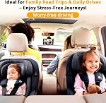 Baby Car Camera for 2 Kids - 7-Inch Split-Screen Monitor, Dual HD 1080P Cameras, Night Vision, 360° Rotatable, Easy Install Backseat Camera for Safety & Convenience - Perfect for Twins or Siblings