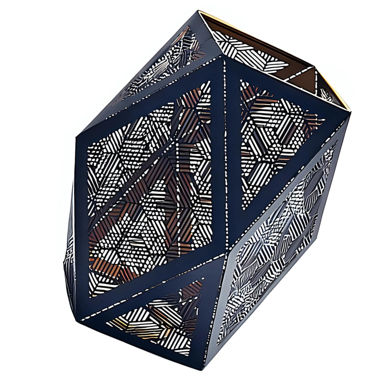 Laikoutd A Strong Iron Lampshade With Rtistic Cut Out Design Perfect For Various Light Fixtures Heat Dissipation Lamp Casing