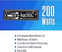 Vista 2 de Jensen JCR311 10 Character LCD Single DIN Car Stereo Radio CD Player Push to Talk Assistant Bluetooth Hands Free Calling & Music Streaming AM/FM