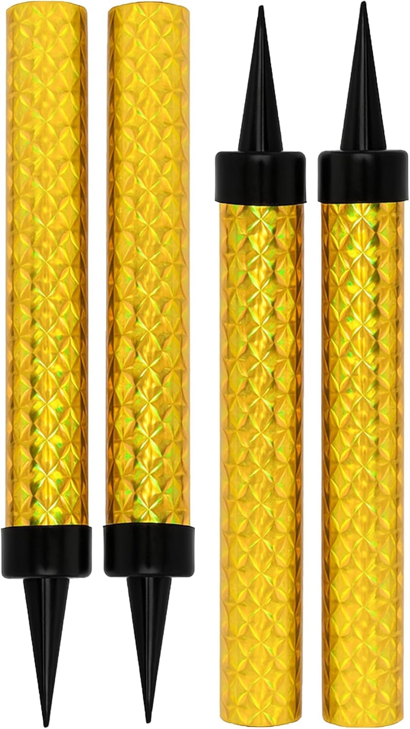 Gold Ice Sparkling Fountain Candles 12cm - 4 PK Cake Topper Sparkler for Birthday, Wedding, New Year, Anniversary Decoration, Special Celebrations Decor - Bright Fountain Candles for Birthday Cake — image 1