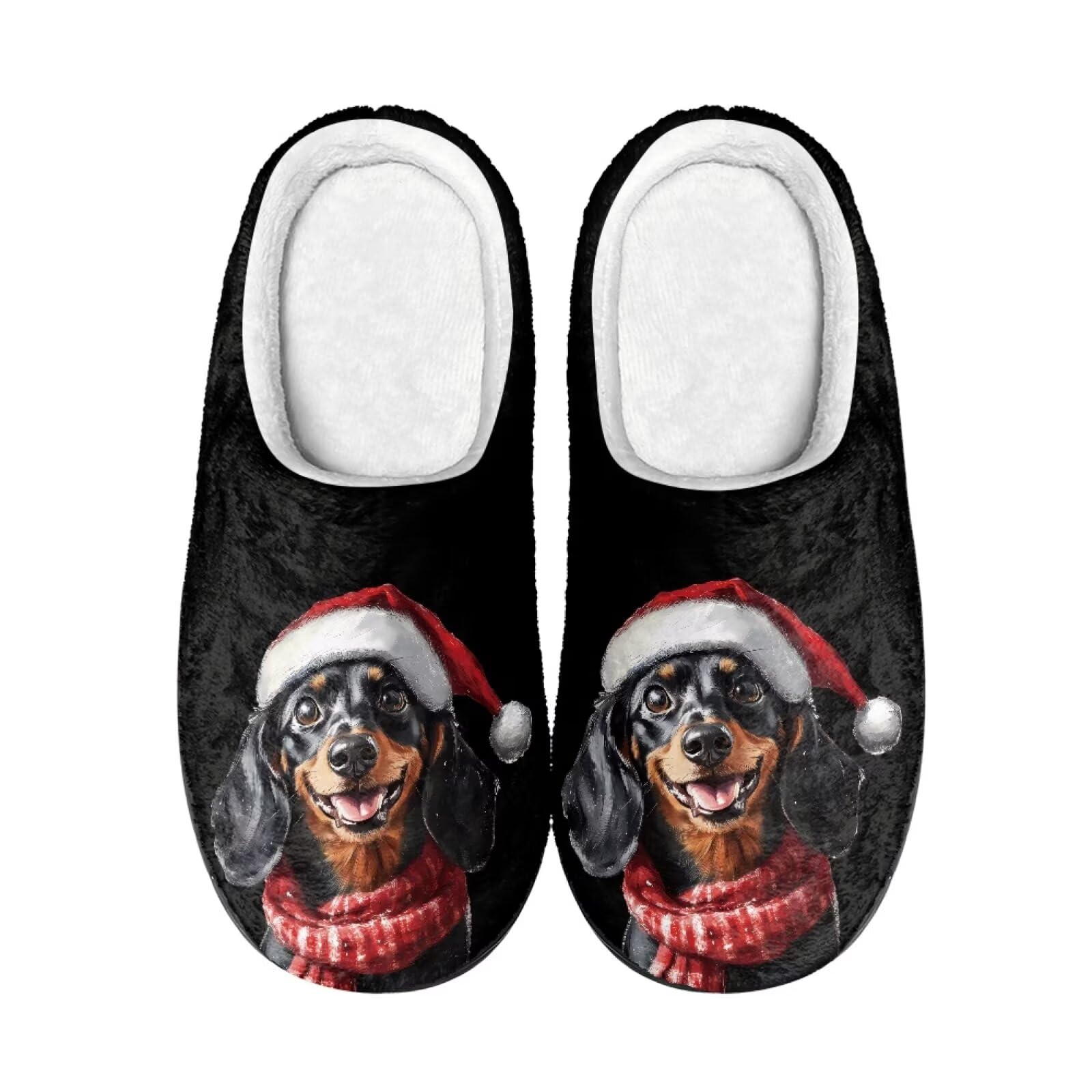 Cadowhimsy Comfortable Plush Slippers Full Toe Slip-On House Shoes Fuzzy Bedroom Slippers for Women Men Indoor Outdoor