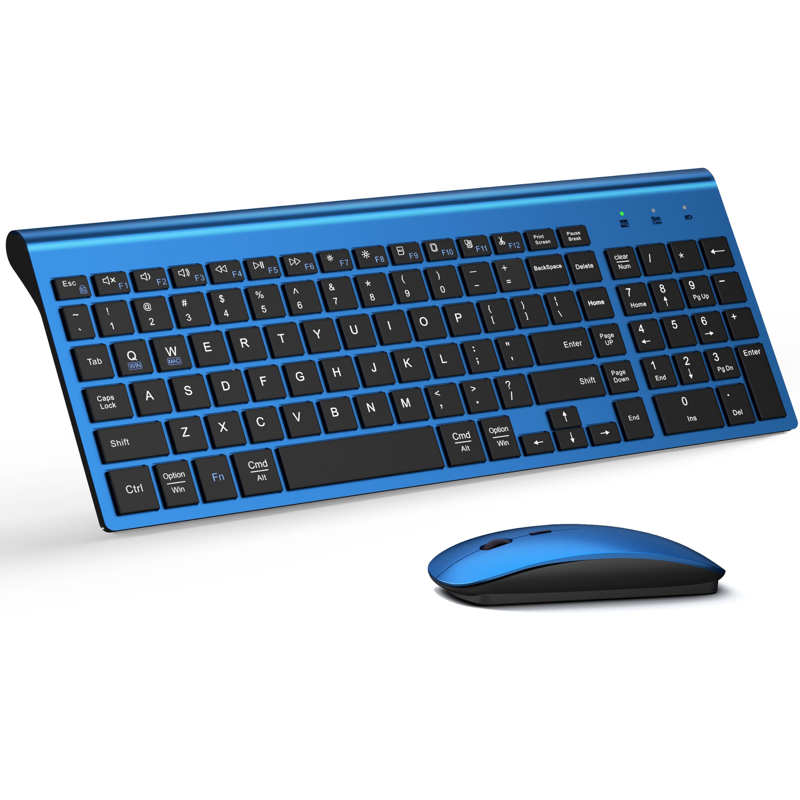 Wireless Keyboard and Mouse Ultra Slim Combo, TopMate - White — Amazon image 9