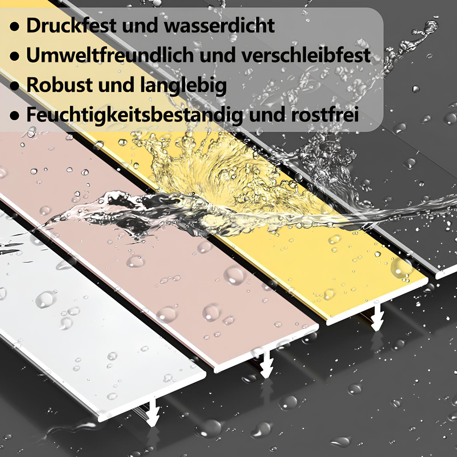 Profilo A T Per Transizione Pavimenti Profilo In Lega Di Alluminio | Per Pavimenti Laminati Striscia Divisoria per Transizioni Fluide e Senza Interruzioni(Black,2cmx110cm)