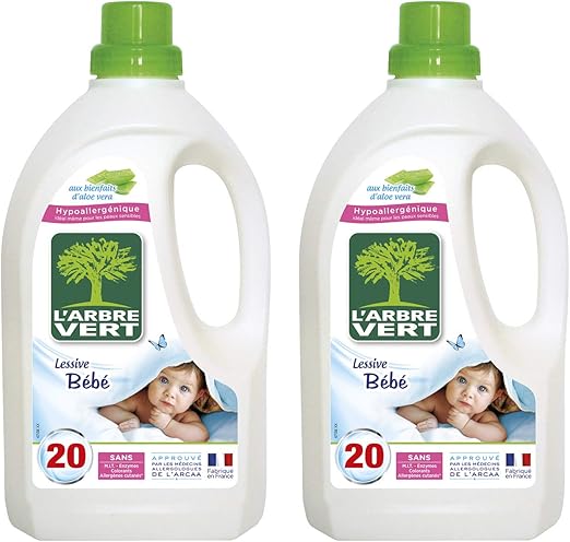 L Arbre Vert Baby Wash Liquid With Aloe Vera Washes 1 5 L 35 2fl Oz Pack Of 2 Amazon De Health Personal Care