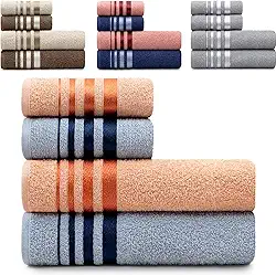 Jogo de Toalhas de Algodão 4 Peças Banho e Rosto Karsten - Emcompre