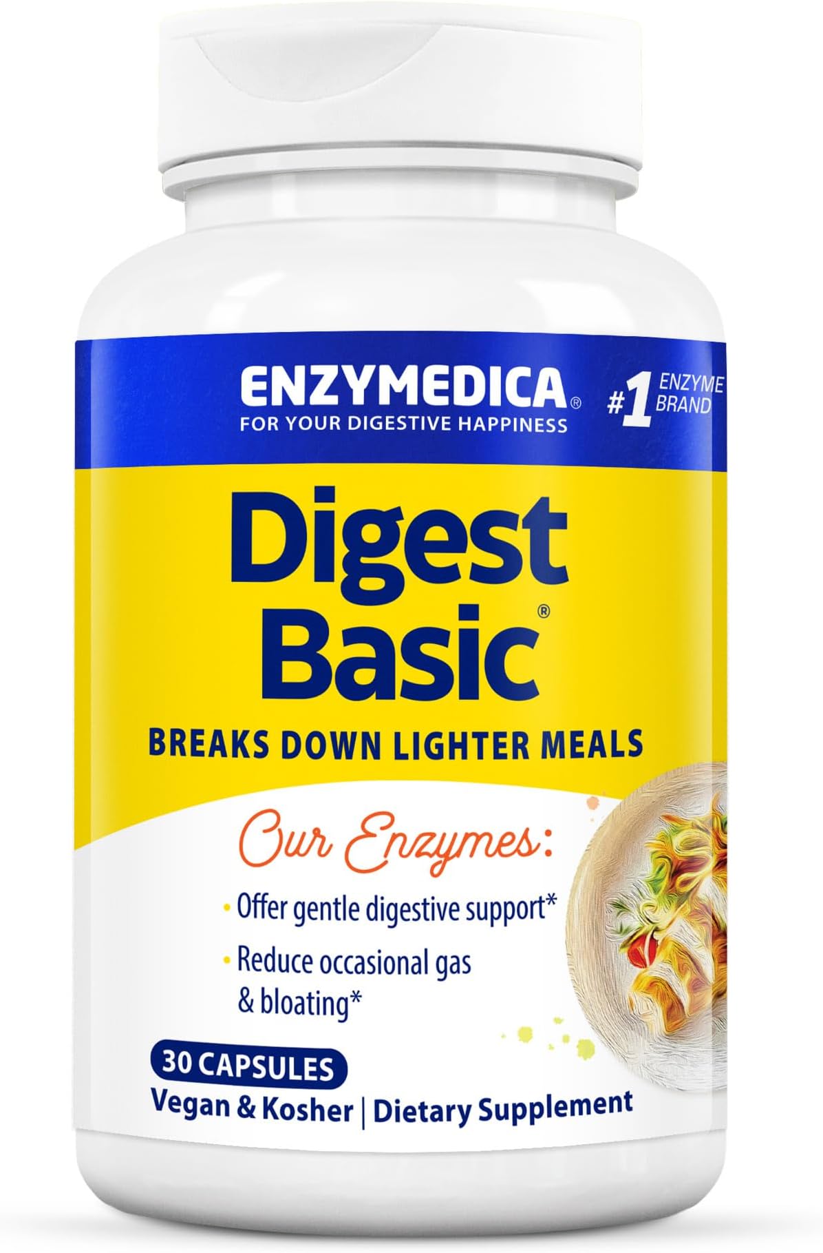 EnzymedicaDigest Basic®, 30 Capsules