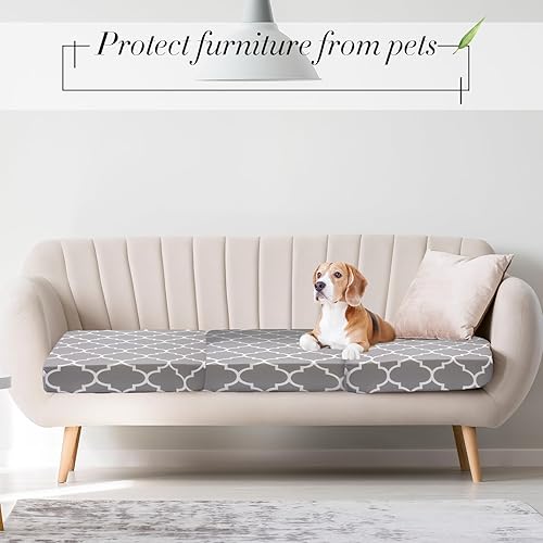 Miniatura 6 de Newwiee 8 fundas de cojín elásticas para sofá para patio, fundas de cojín de repuesto para muebles de patio, fundas de asiento de silla, protector