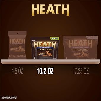 Miniatures Milk Chocolate English Toffee Candy Bars, Individually Wrapped, Gluten Free, 10.2 oz Share Pack