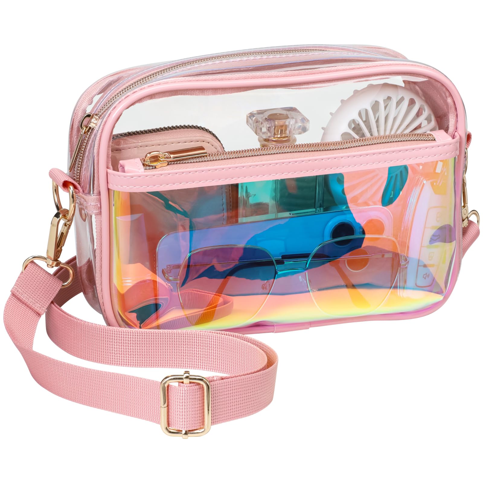 PACKISM Clear Bag for Stadium Events - Small Clear Purse Crossbody Bag