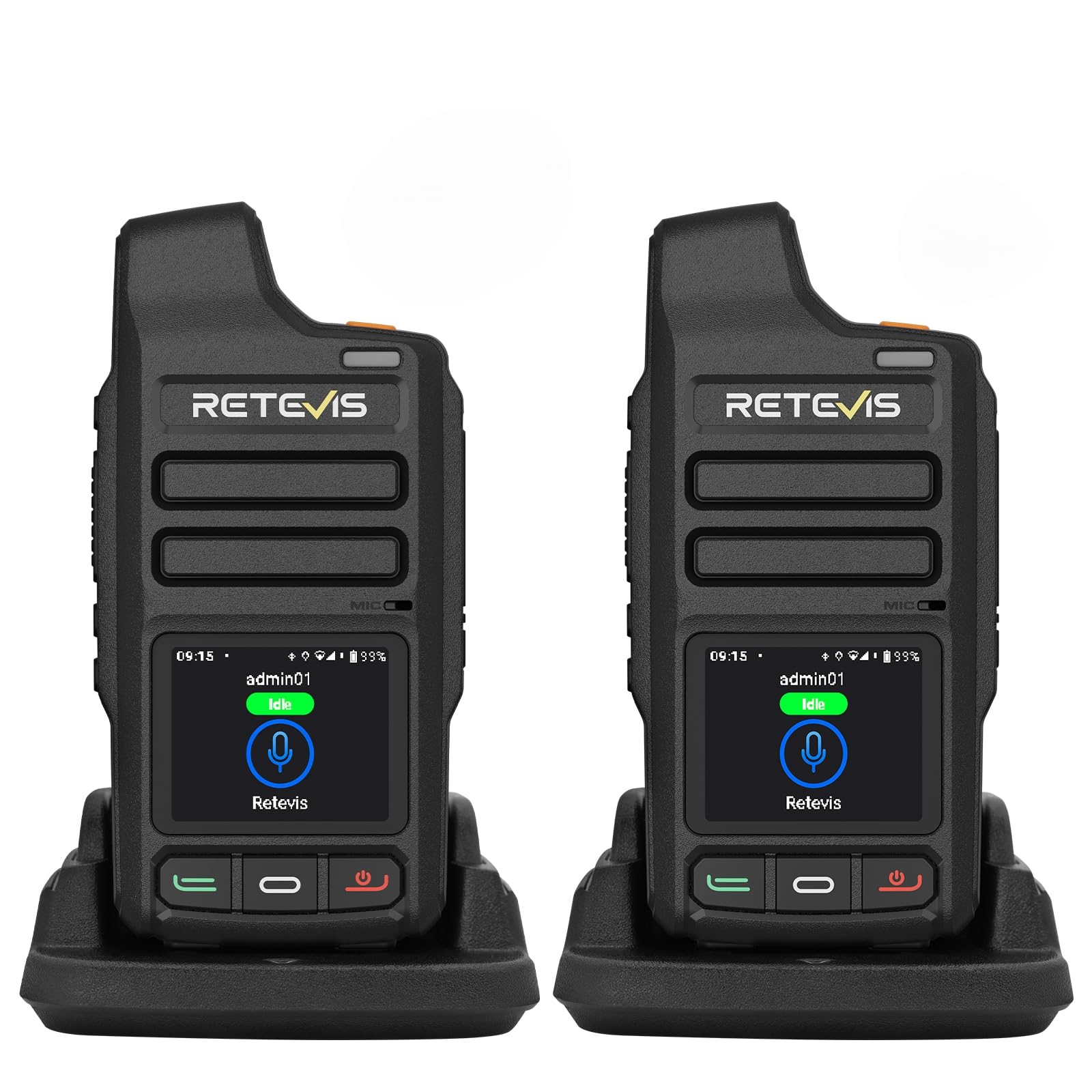 Retevis L71 4G Walkie Talkie,Unterstützt Zello und WLAN Netzwerkradio POC | Radio mit Unbegrenzter Reichweite und Typ-C, 4000 mAh, Funkgerät für Familienausflüge im Freien (1 Stück, Schwarz)