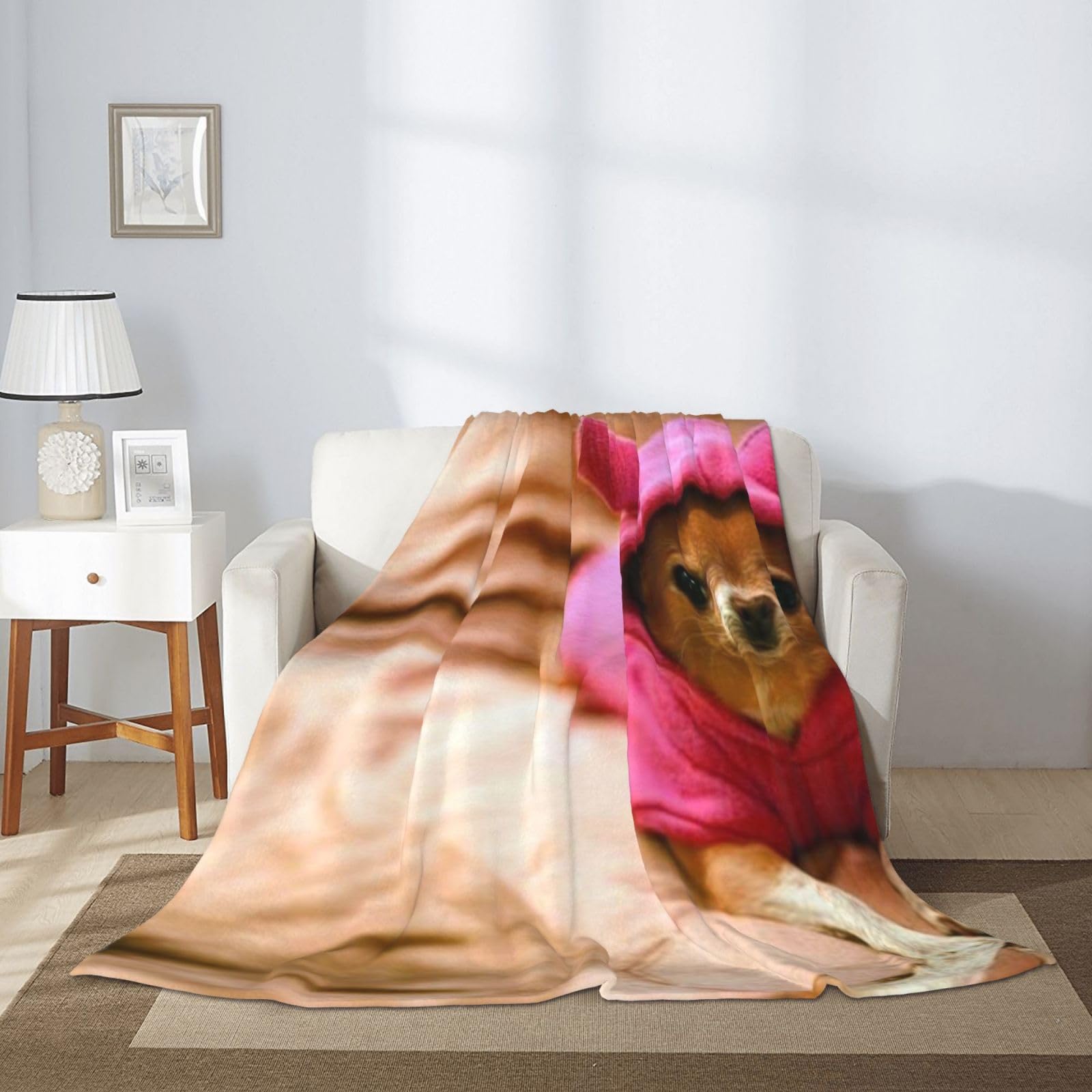 Just A Boy Axolotl Decor Coperta - Super Calda Morbido Peluche Leggero Pile Flanella Coperta