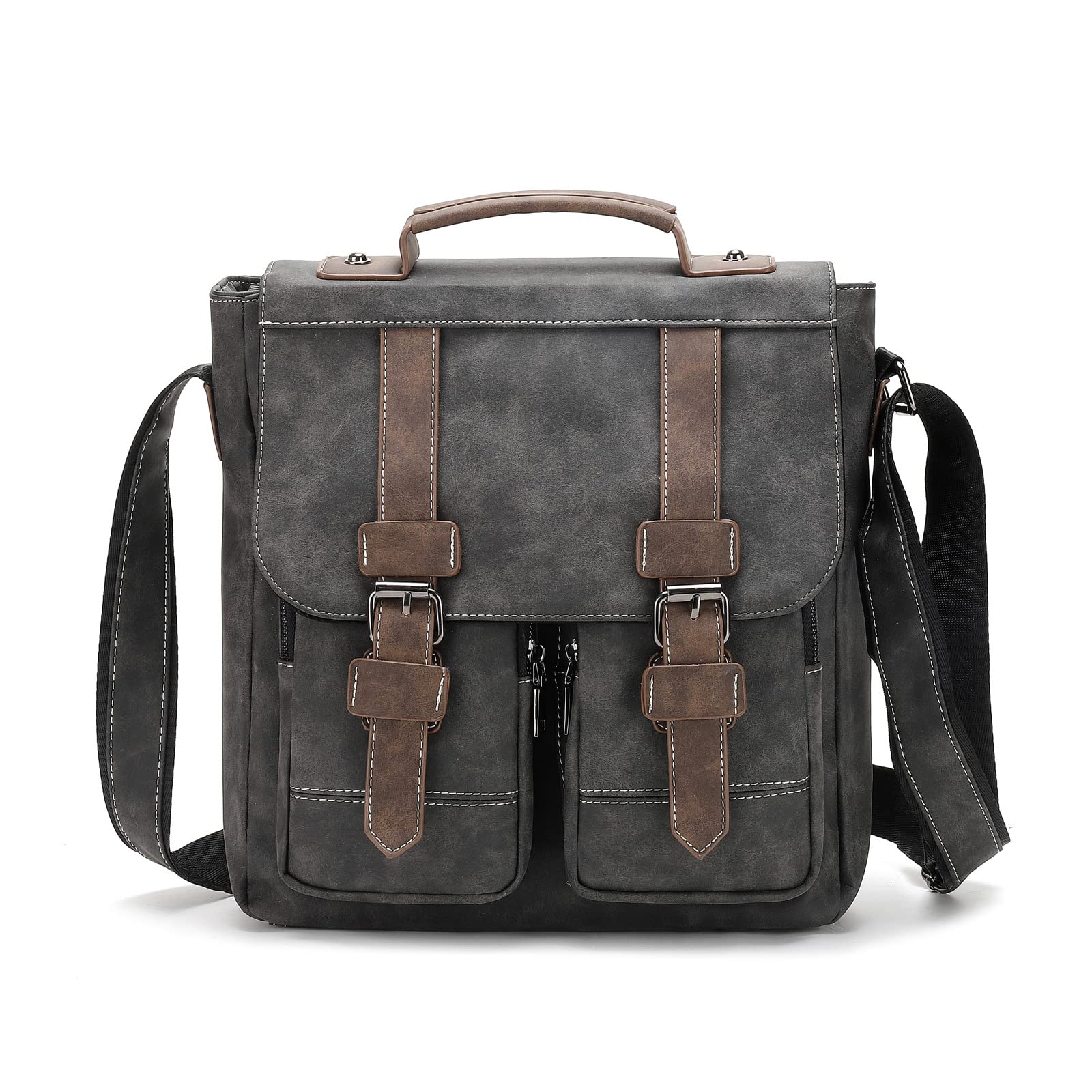 FANDARE Borsello Uomo Tracolla Borsa tracolla Uomo Pelle Borsa a Spalla Impermeabile Borsellino Uomo Tracolla per scuola Università Viaggio Lavoro Borsa a Spalla