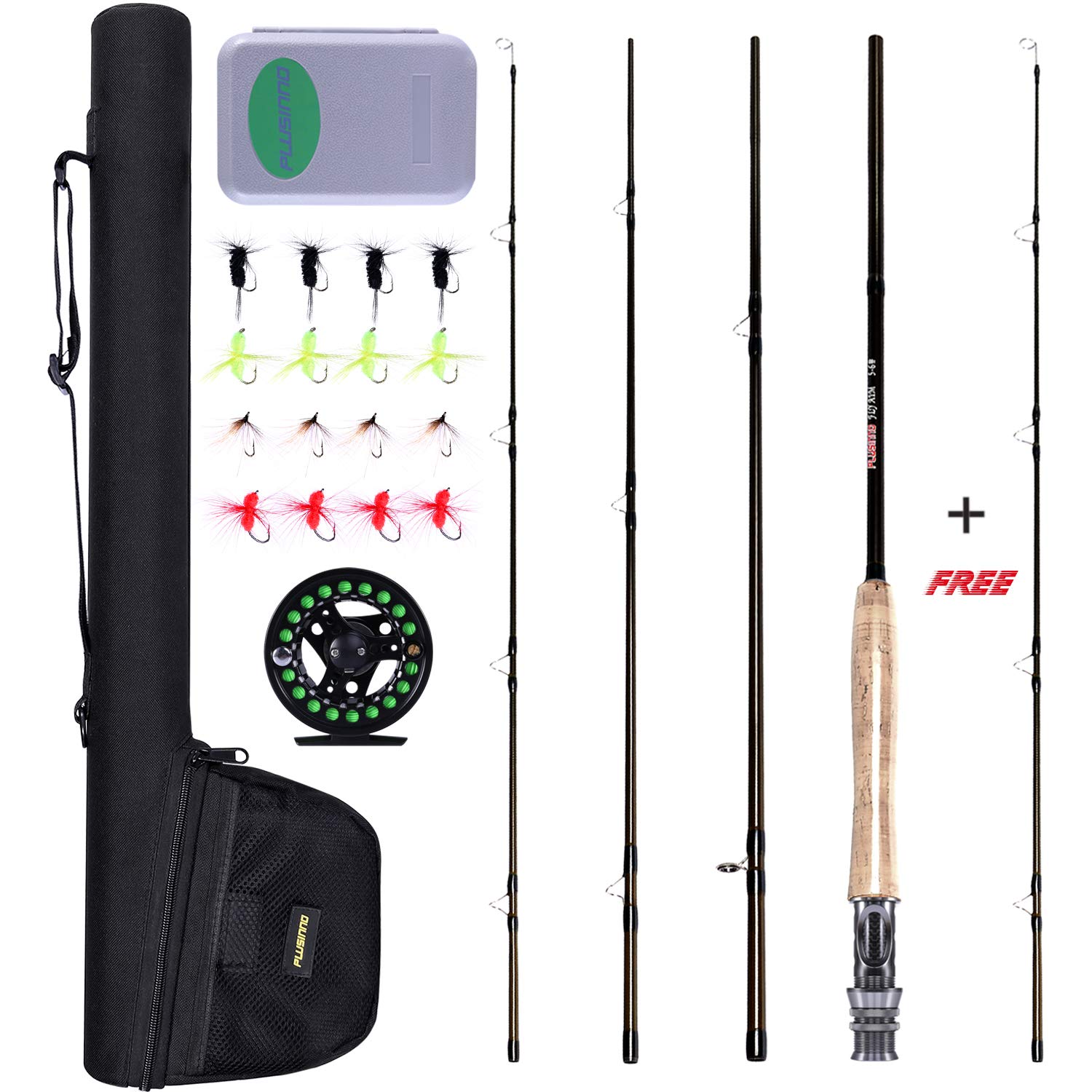 フライロッドとブロンズリールのセット フライロッドとブロンズリールのセット ファミリーパックセット