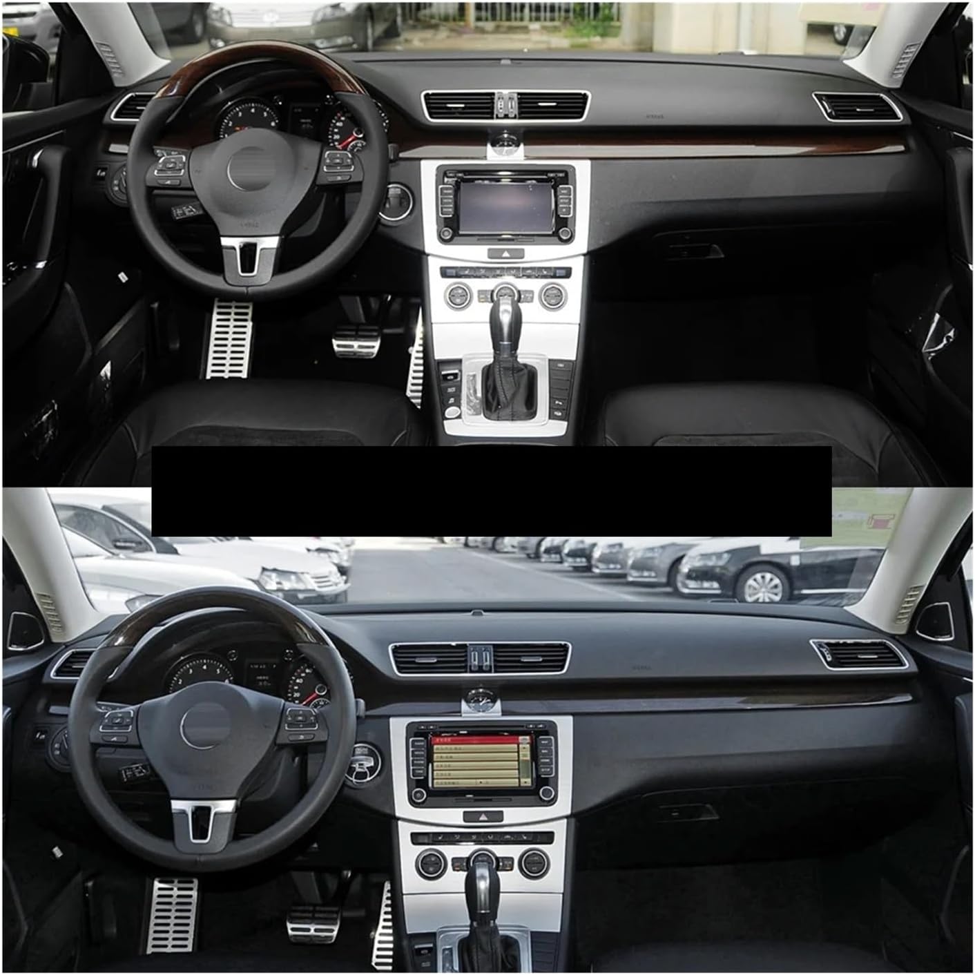 ​Car Dashboard Front Left Right Middle Air Conditioner Vent Grille Assembly Fit For VW B6 B7 CC 3AD819702A 3AD819728A(LHD-Right 1PC)