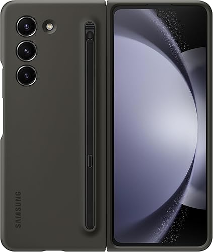 SAMSUNG Funda para Galaxy Z Fold5 Slim S Pen con bolígrafo compacto S incorporado, soporte y ranura de almacenamiento para bolígrafo, opciones de