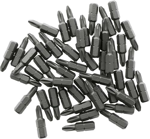 Puntas de destornillador Phillips reducidas #2 para paneles de yeso (paquete de 50)