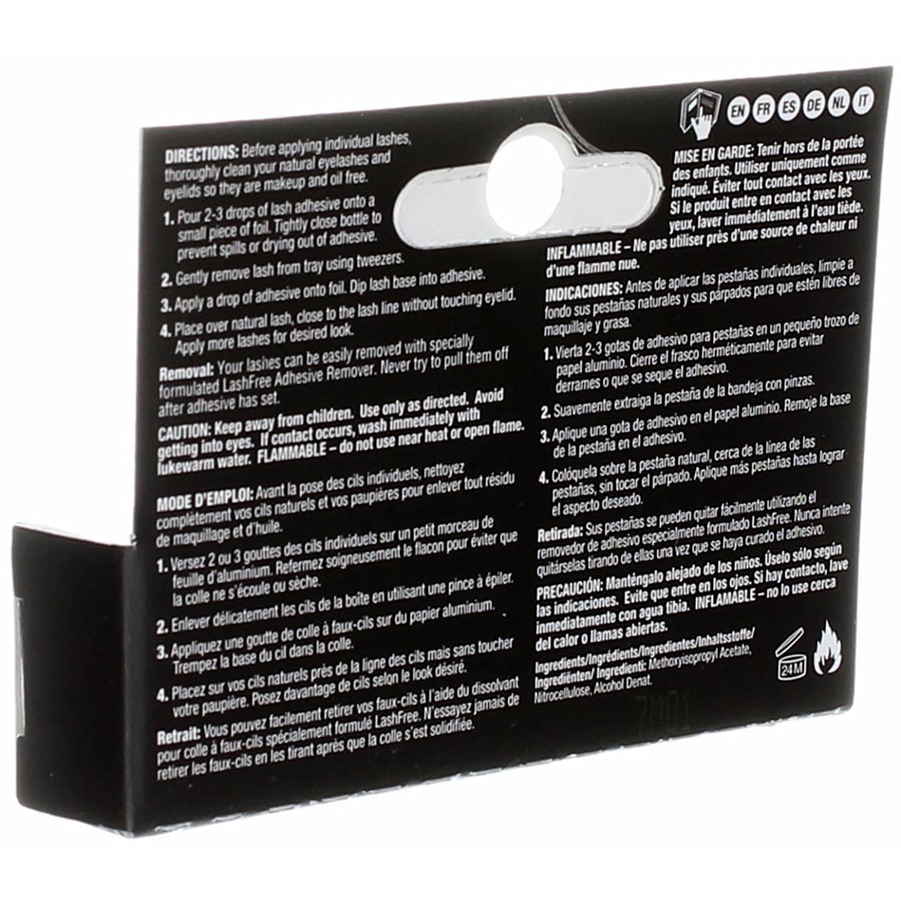 Ardell Lashtite Adhesive Clear 0.12 Ounce Bottle (Black Package) (Pack of 6)
