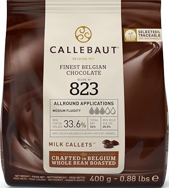 Callebaut Finest Belgian Milk Chocolate, 400 g