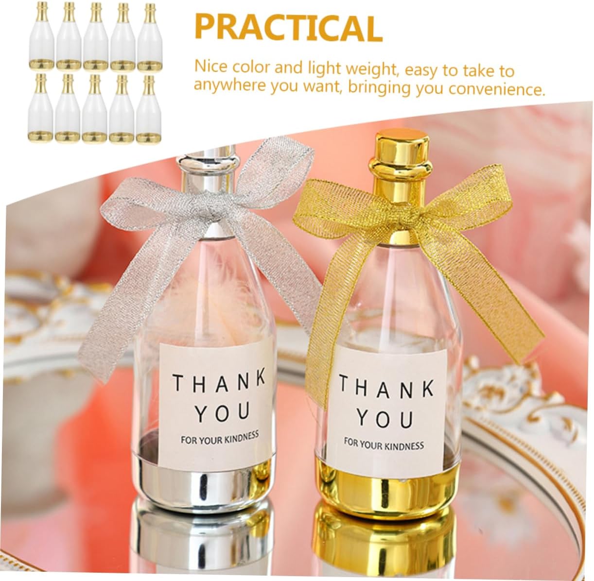 Decorative Candy Containers 30pcs Mini Bottles Bulk Wedding Candy Boxes for Party Favors