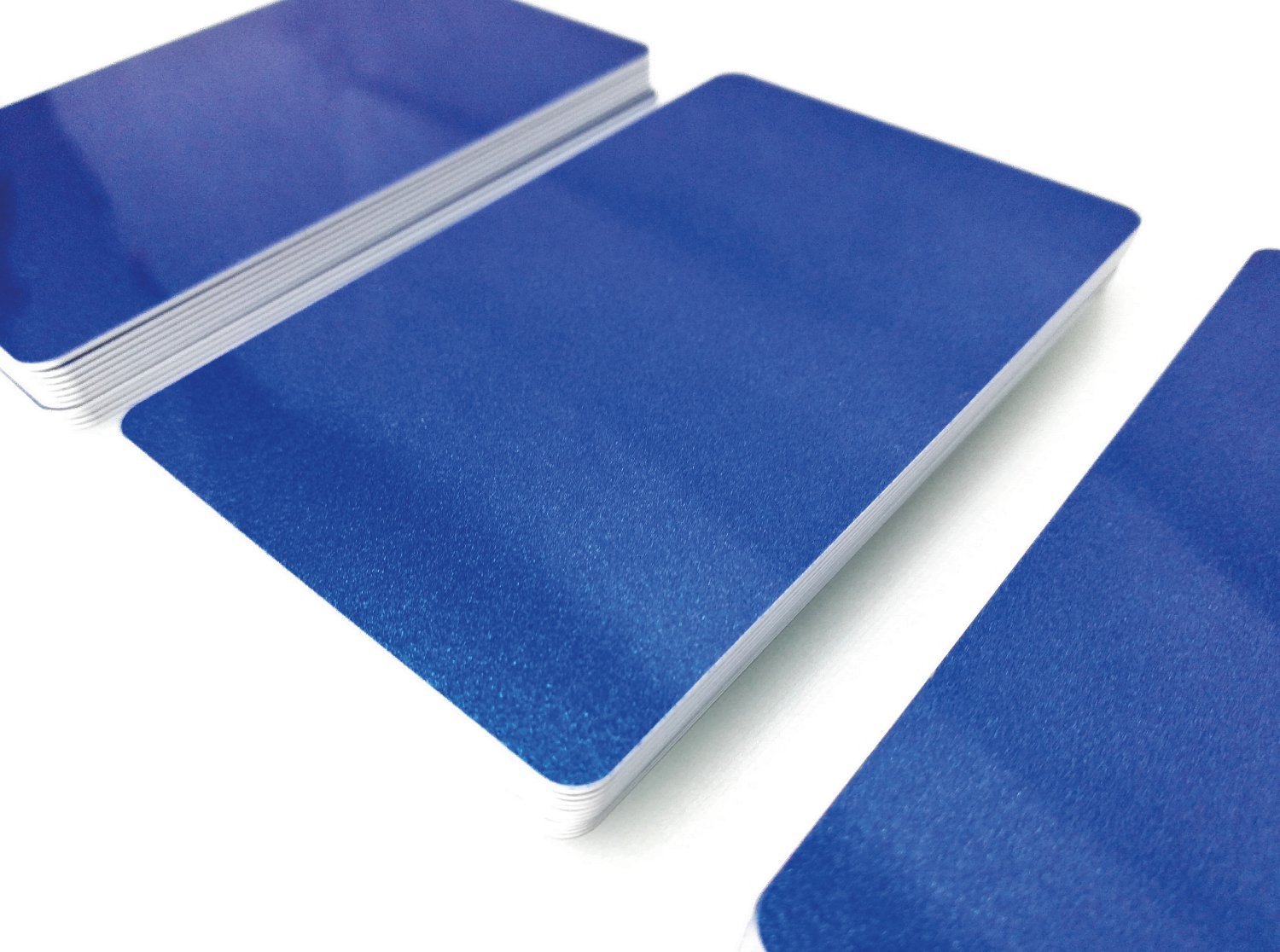 500 Premium Plastikkarten/PVC Karten Dunkelblau Metallic, 5-500 Stück, Rohlinge, blanko, Kartendrucker, NEU! (500)
