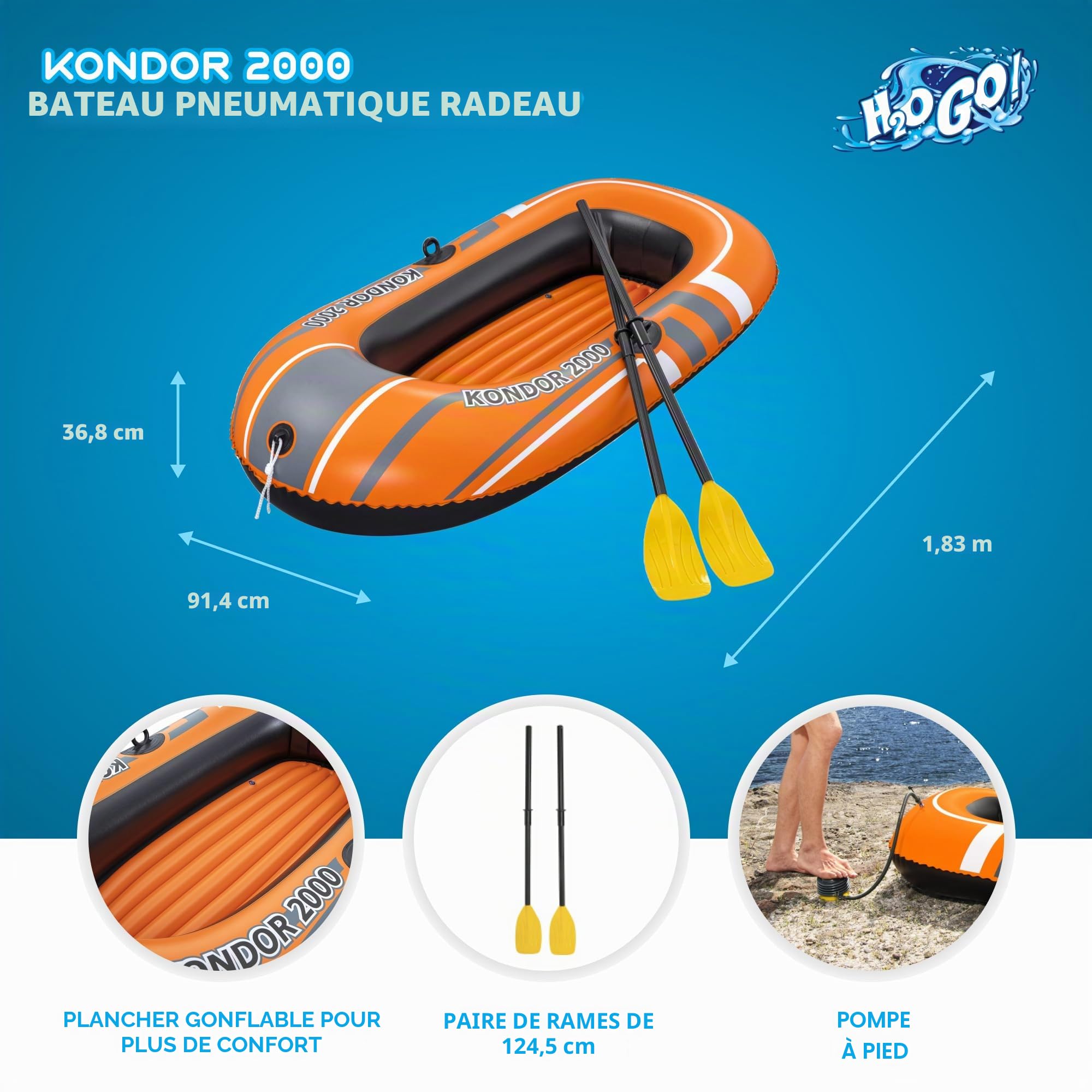 Bestway Hydro-Force Kondor Raft (Multiple