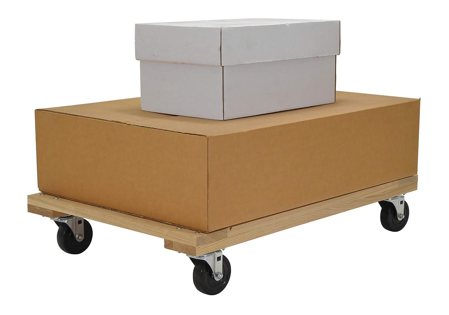 Vestil HDOF-2436-12 Hardwood Open Deck Dolly 36 In. x 24 In. x 6-3/4 In. 1200 Lb. Capacity