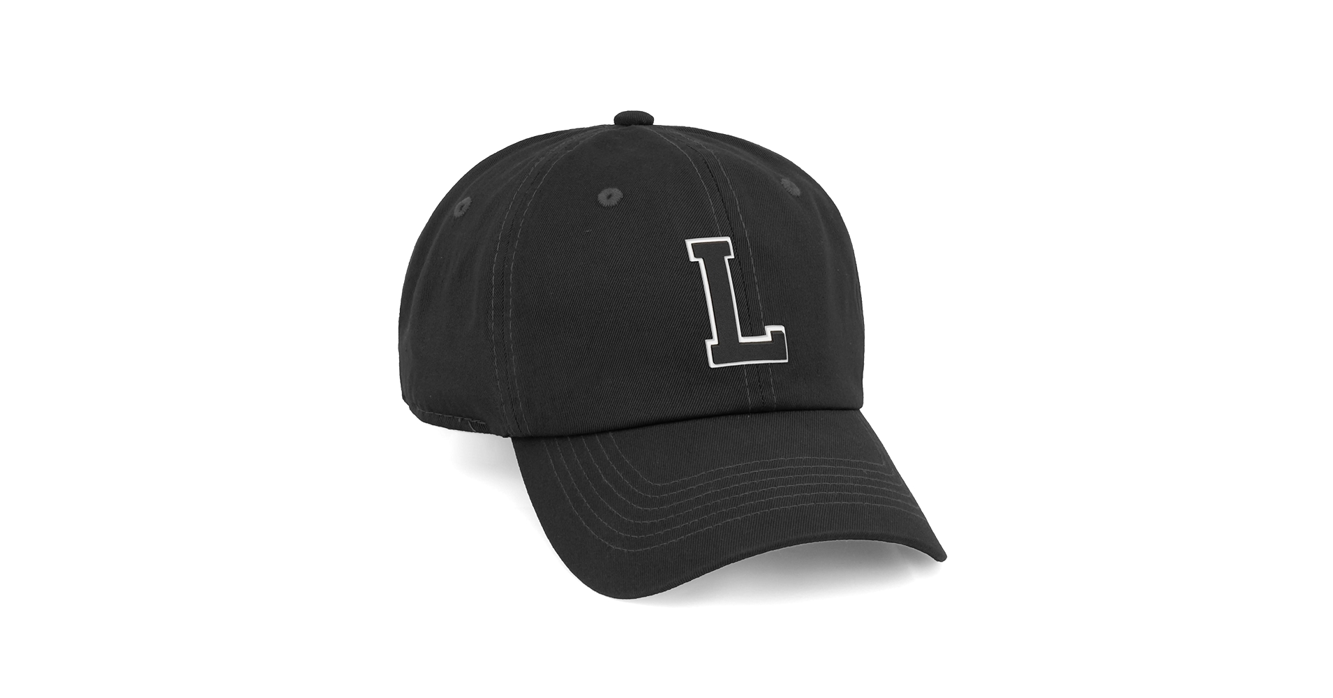 Custom Hat A to Z Initial Letters Classic Baseball Cap, Black Hat
