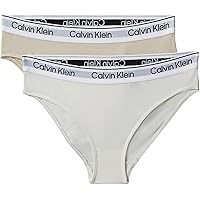 Calvin Klein Jeans Girls 2PK Bikini G80G800726, Pink (Oystergrey/Tofu)