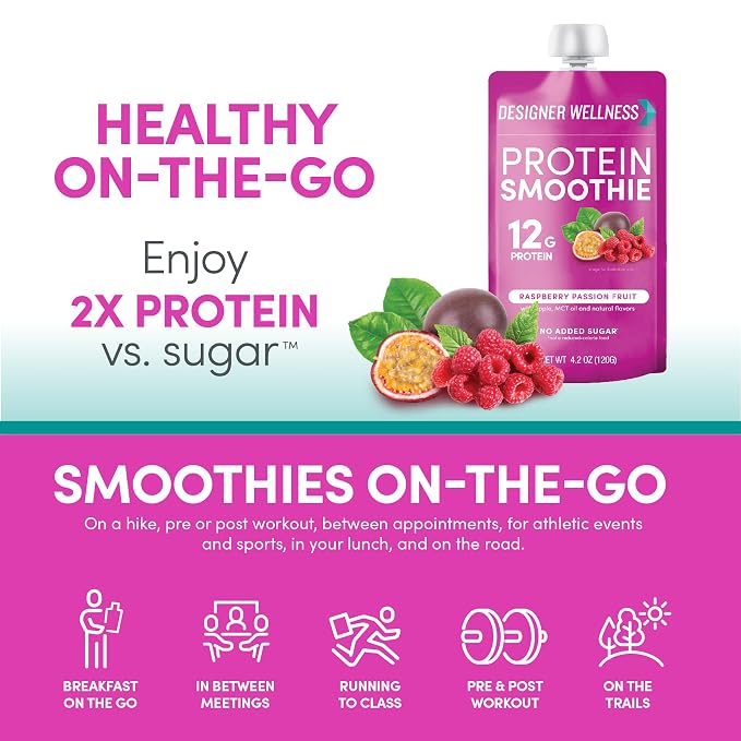 Smoothie proteico Designer Wellness Frutos rojos 12g proteína miniatura 6