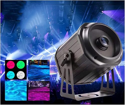 Manhj Luces de escenario para fiestas luz de escenario al aire libre impermeable 200 W luz de proyección LED DMX512 con efecto de logotipo luz RGB
