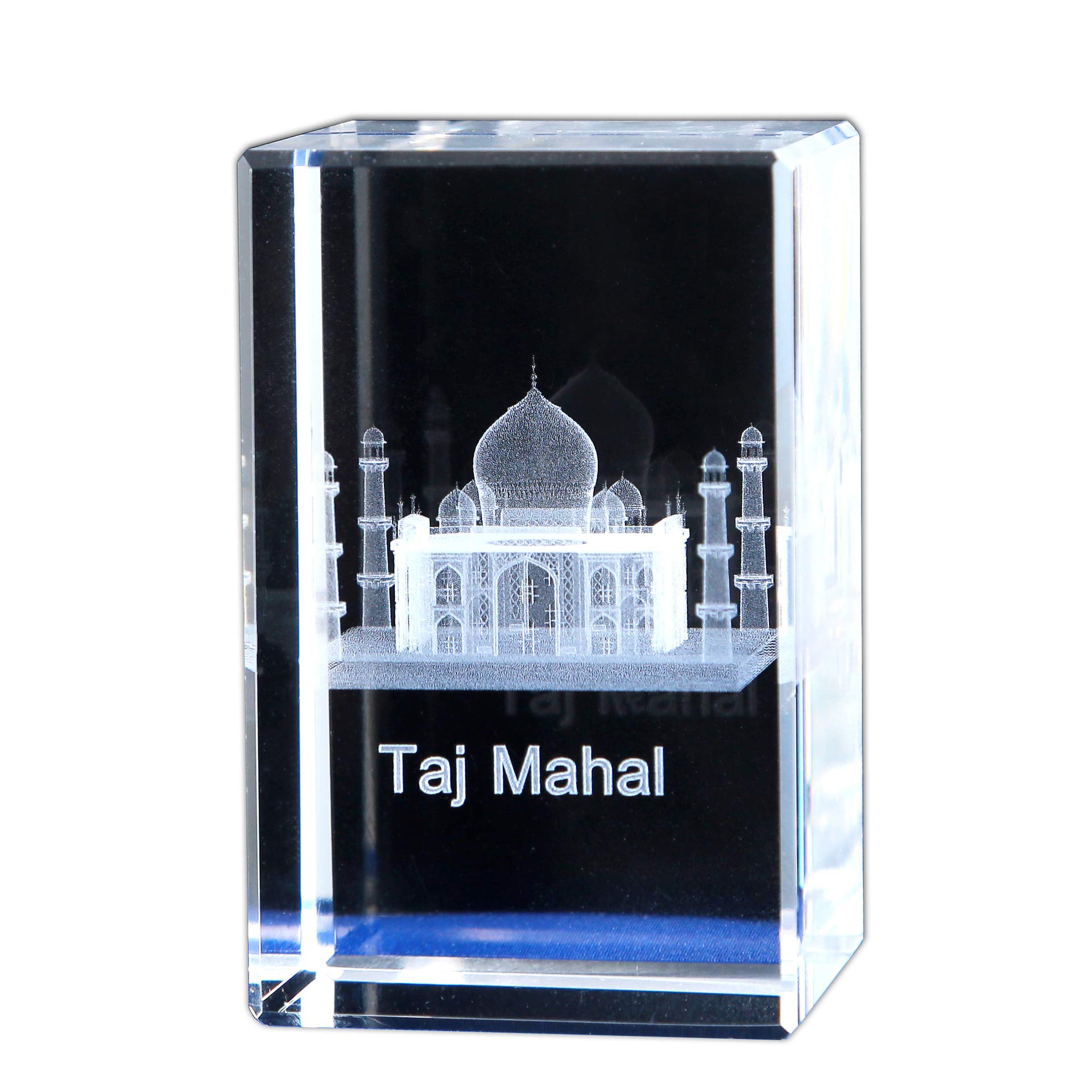 ZGPTX Crystal 3D Statue Decor Taj Mahal 3D Crystal Interior Carving Home Crystal Accessories Religion