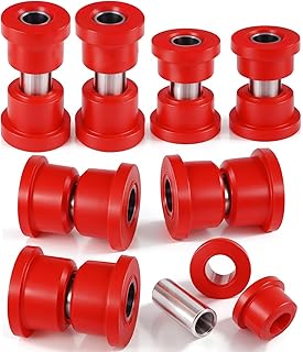 Golf Cart Front Lower Leaf Spring & Upper A-Arm Bushing Sleeves Kit for Club Car DS 1992-Up Gas/Electric, Replace Polyurethane Bushing and Sleeves OEM # 1016346 1016349 1016350 1015583