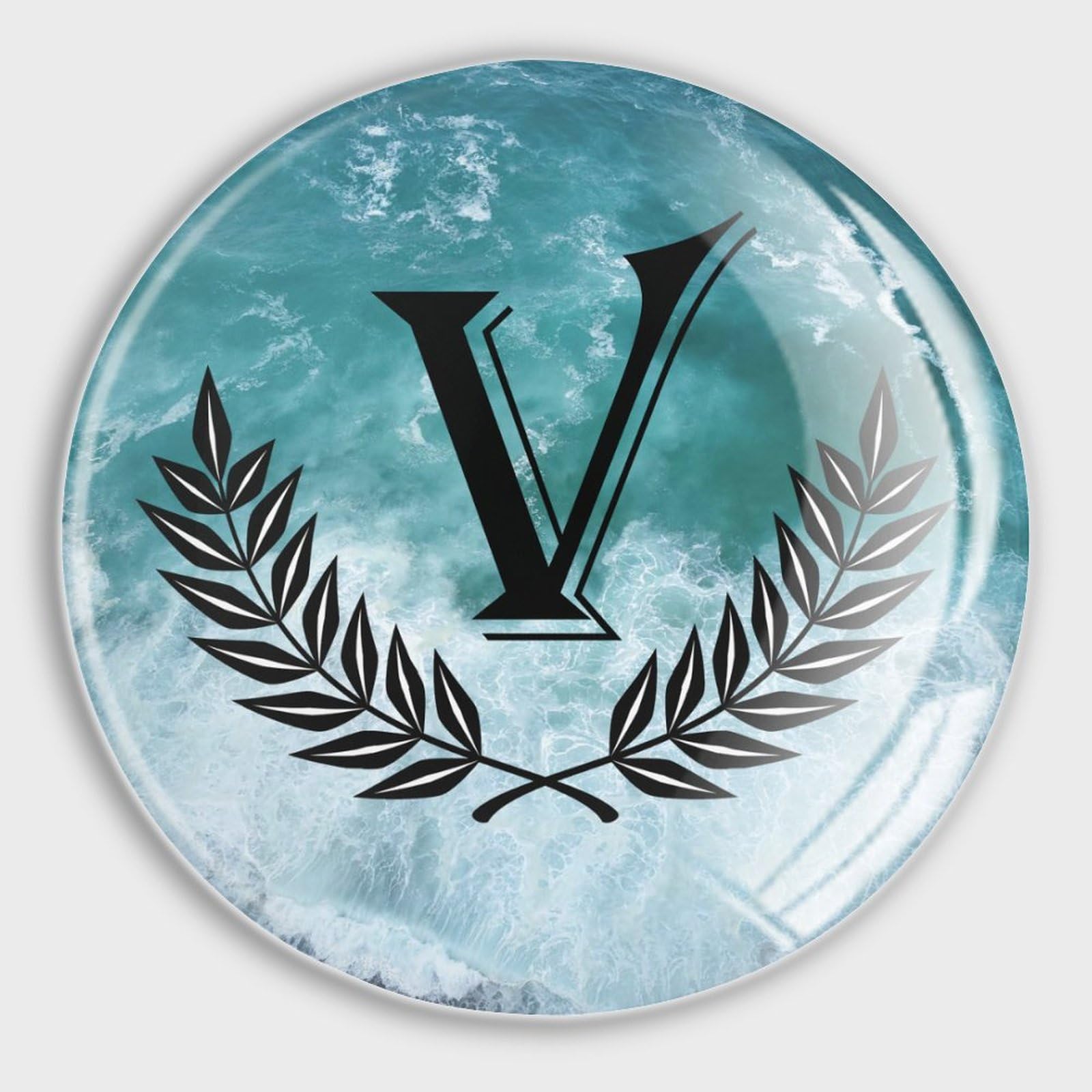 Aimants de réfrigérateur initiale V floraux pour embellir votre cuisine et tableau blanc