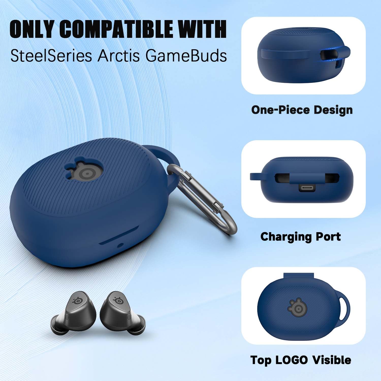 Amazon | FIOPAZ Steelseries Arctis Gamebuds用シリコンケース、ユニ