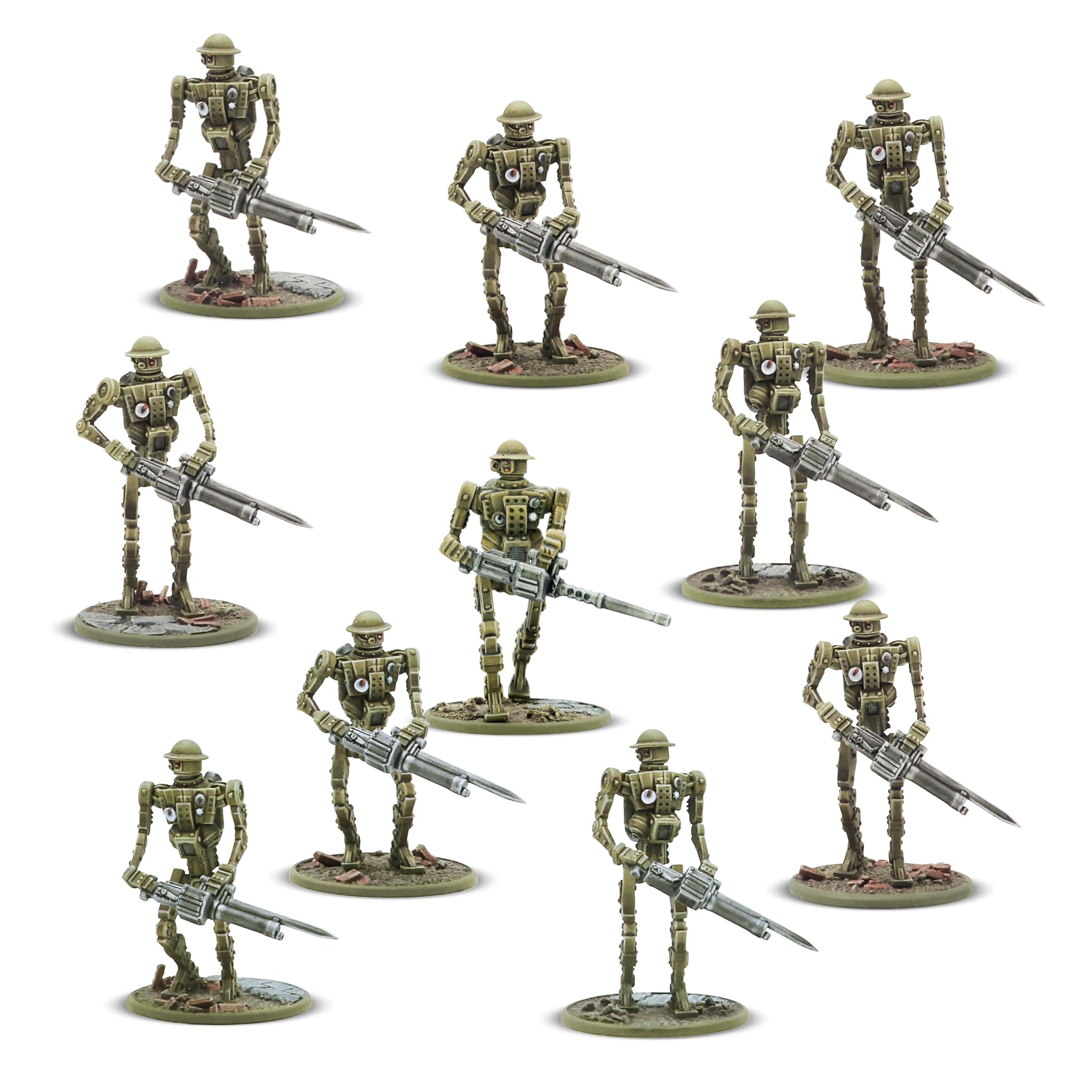 Warlord Games Mk I Automated Infantry - British Commonwealth for Konflikt 47 Highly Detailed Plastic Miniatures
