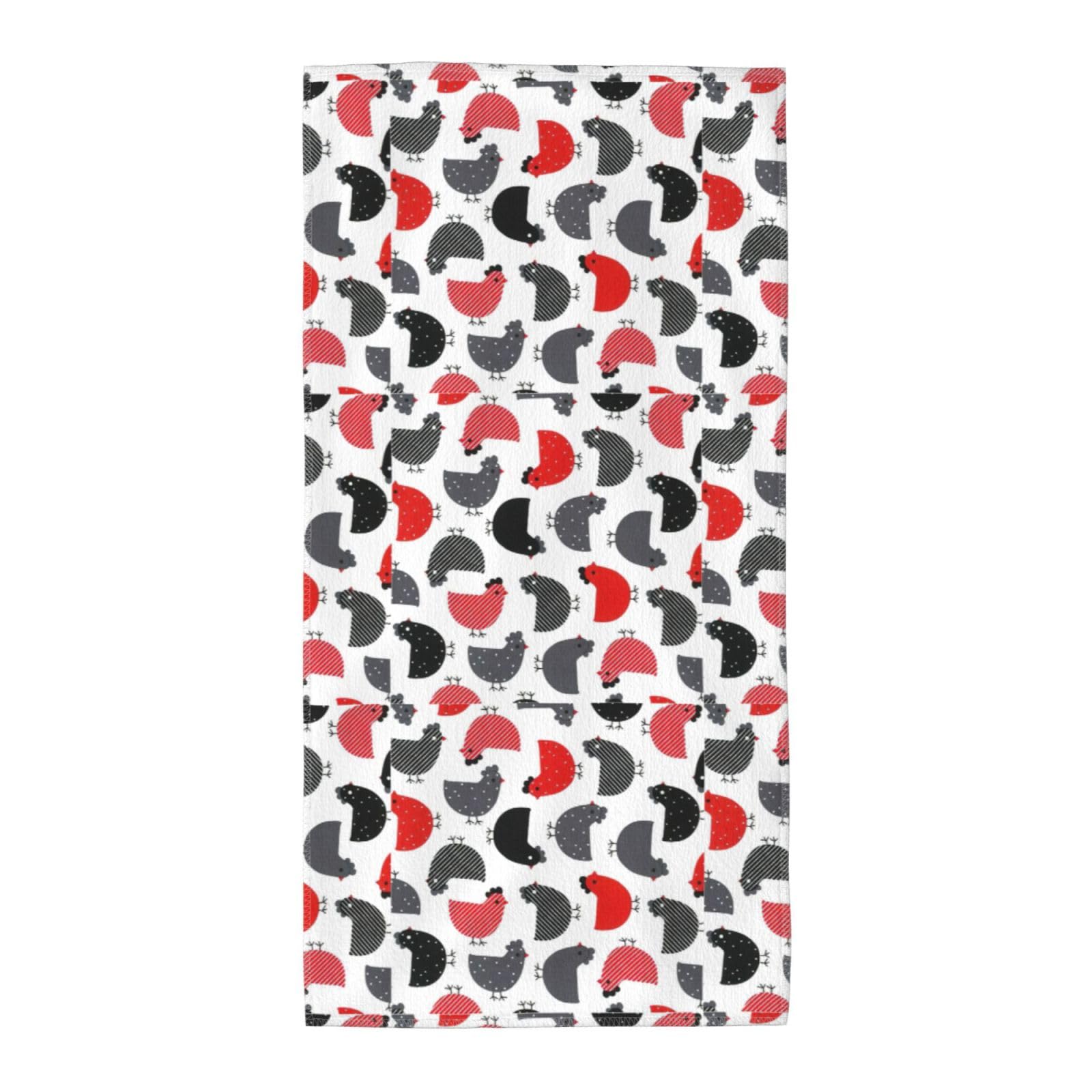 SDEGTHO Creative Cartoon Chicken Soft Absorbent Long Towel For Gym Sports Picnic Leisure Use