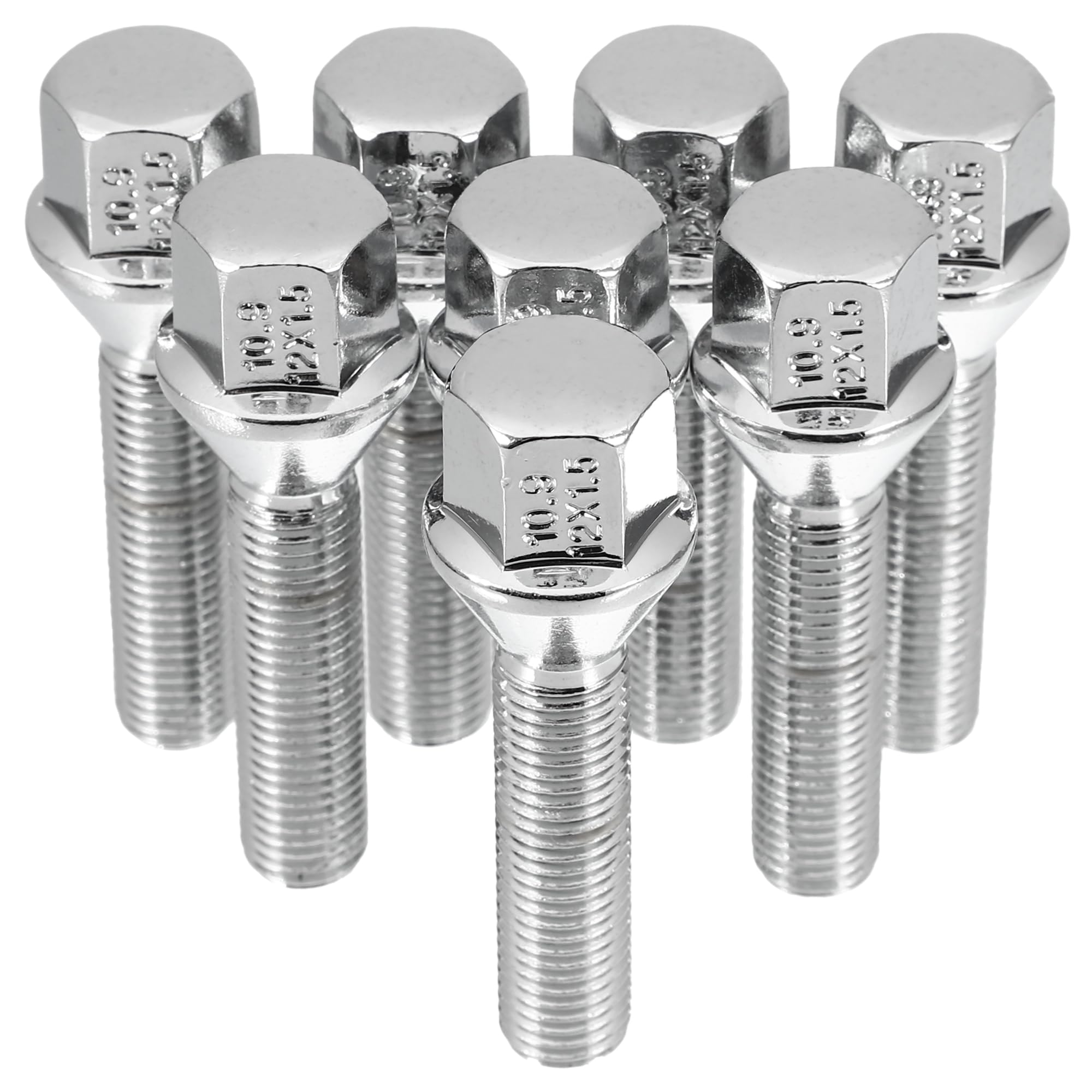 M12 X 1,5 Roue Siège 17 Mm Tige Boulons Cosse Écrous Roue