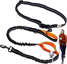 Hundefreund Canicross Hands Free Dog Leash with Belt, Elastic Anti-Pull and Reflective Dog Leash, 120-170 cm, for Medium and Large Dogs 15-70 kg, Running, Jogging and Hiking