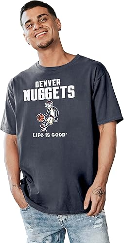 Miniatura 15 de Blue 84 Camiseta con licencia oficial de la NBA Life is Good Ringspun Basketball Jake Team Color