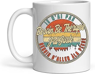 Tasse Je N'ai Pas Besoin De Thérapie J'ai Juste Besoin D'aller Àla Pêche