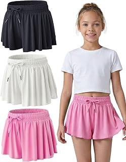 Flowy Butterfly Shorts with Spandex Liner and Pocket