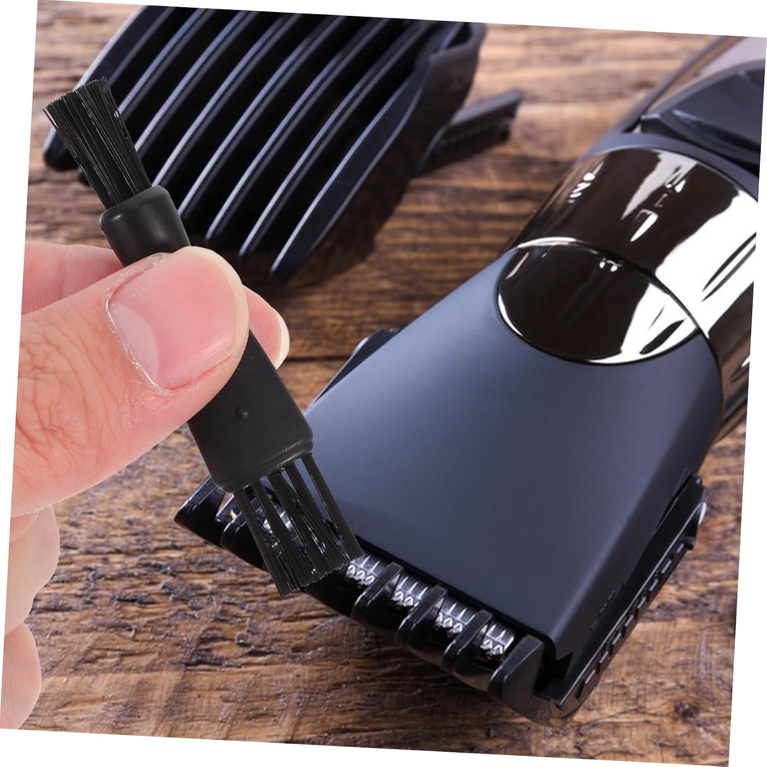 10Pcs Electric Shaver Brush Dual Head Replacement Tool for Mens Razor and Clipper Cleaning Portable Grooming Brush for Home Travel Use