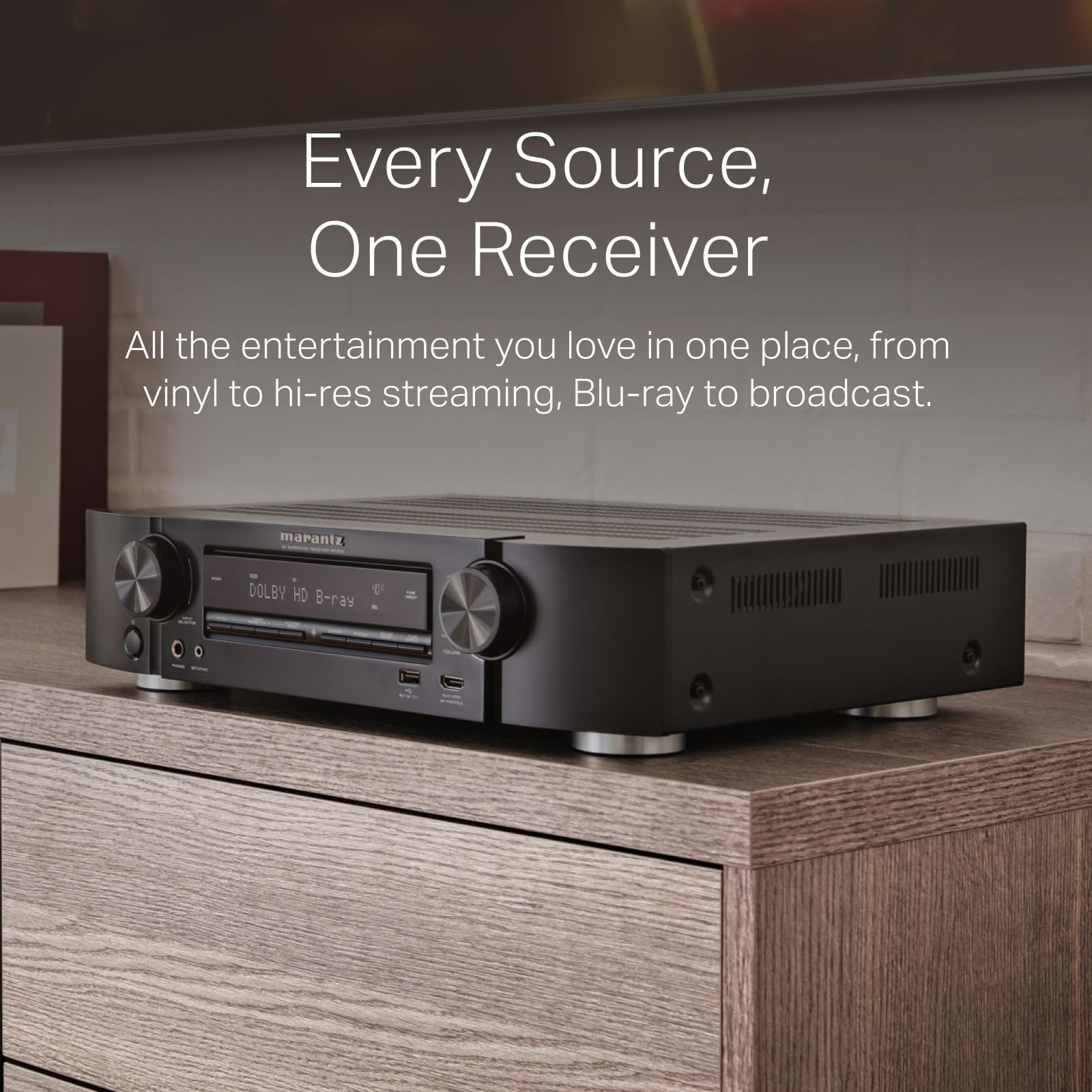 Marantz NR1510 AV Receiver - 5.2 Channel, 4K -4