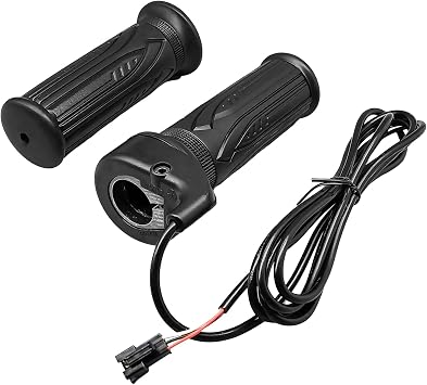 Electric Bike 20X Full Twist Throttle, Right Handle Throttle Electric Motorcycle Accelerator Electric Bike Accessories for 12V 24V 36V 48V 52V 60V 72V