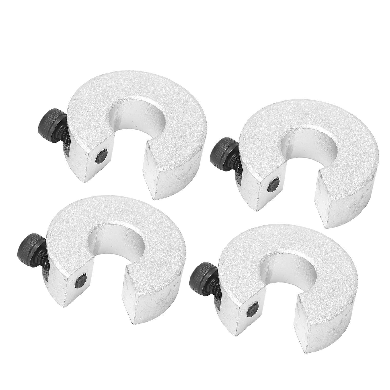 Linear Rail Stop Collar Anti Linear Rail Fixing Ring 10mm Thickness 12mm ID 4pcs with M4 Screw for CNC Machine Tool