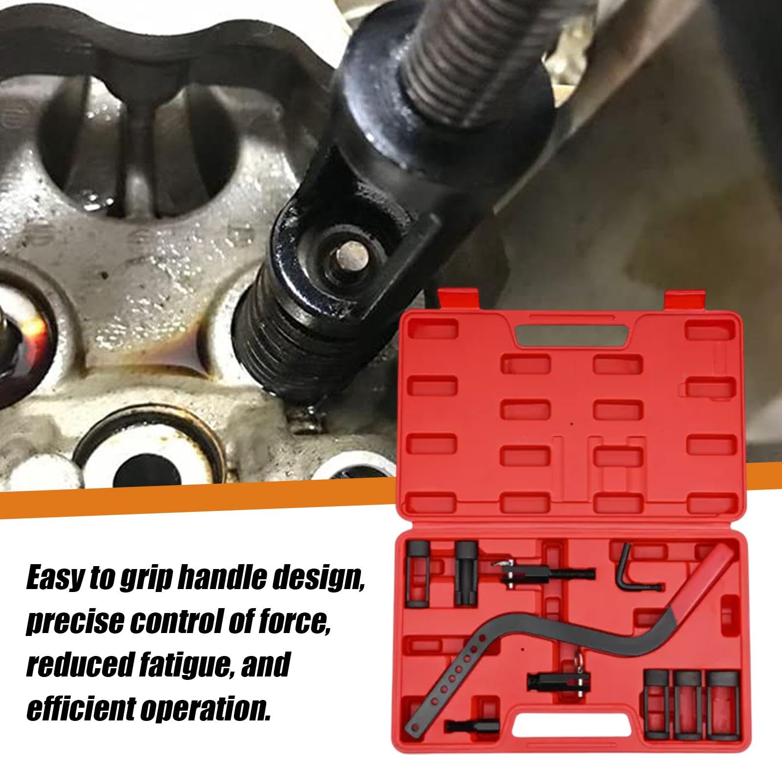 Kit de compresor de resorte de bobina, herramienta de compresor de resorte | Colleta Collet Adaptador de empuje Instalador Kit de la clamp d