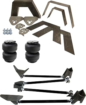 5mm Universal 8 Piece Weld-In C-Notch Triangulated 4 Link, Bags & Brackets D2500