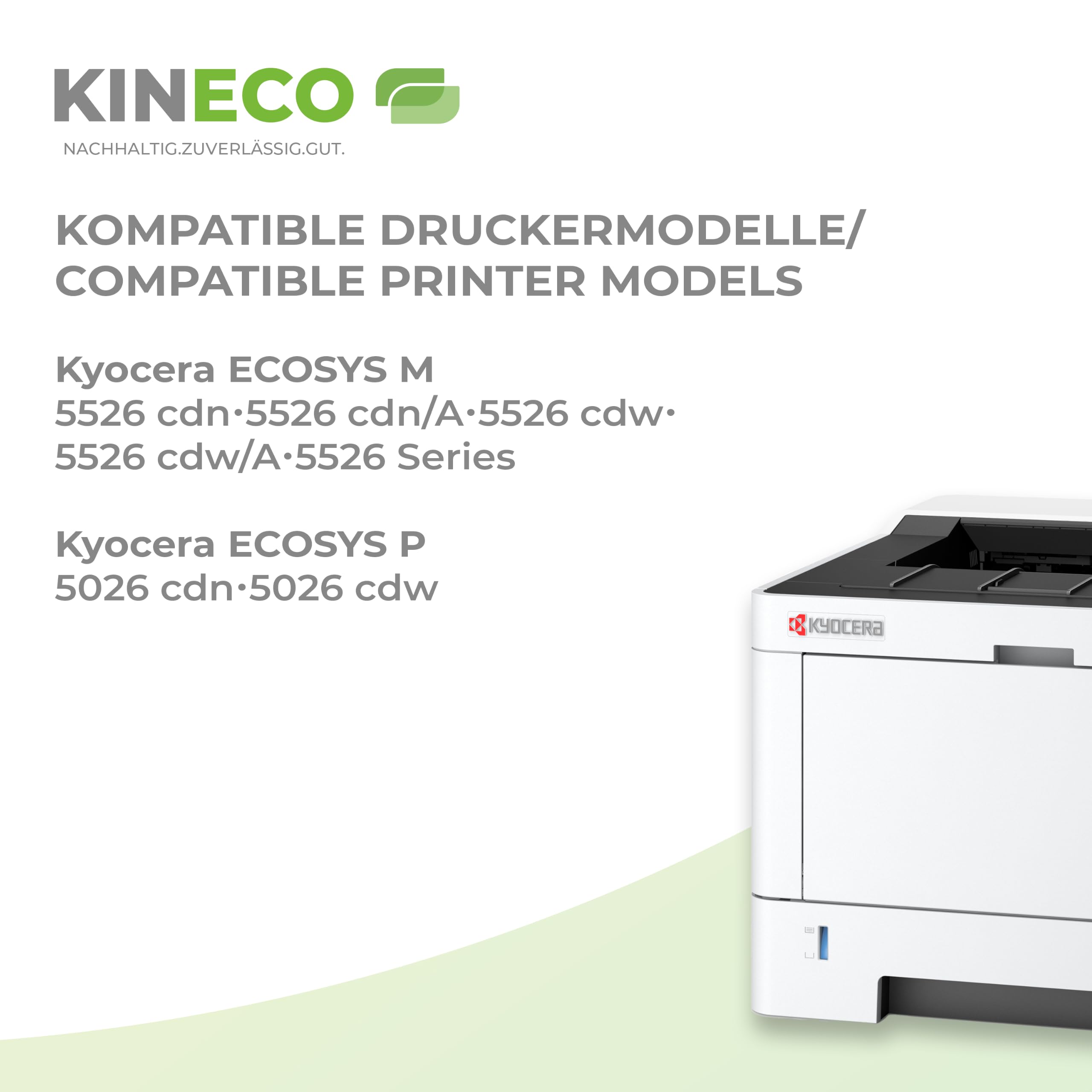 Kineco 5X Toner ersetzt TK5240 2X bk 1x CMY Multipack für Kyocera Ecosys M5526cdw P5026cdn