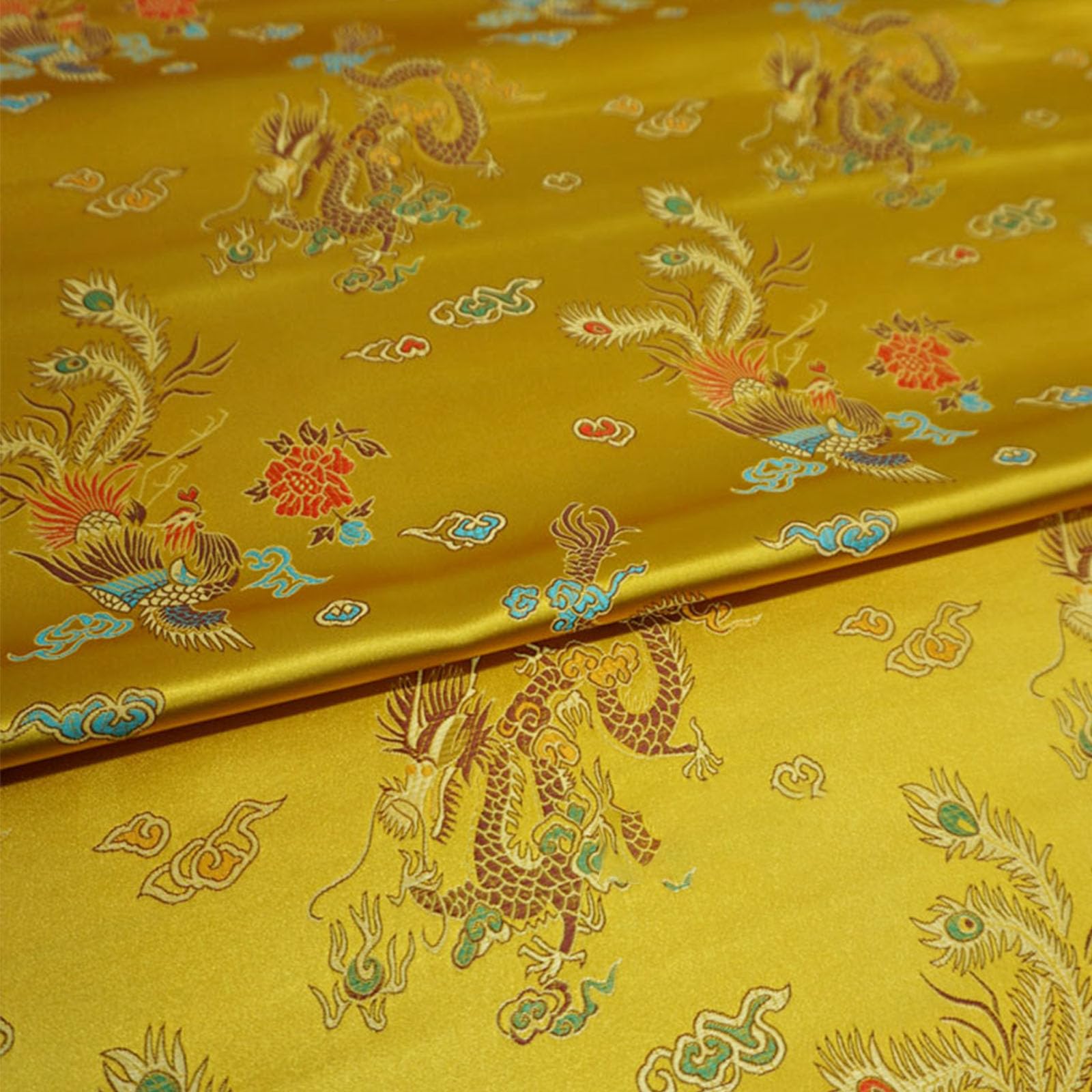 Tissu brocart chinois anti-plis pour confectionner une robe traditionnelle