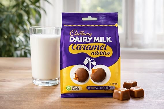 Cadbury Dairy Milk Caramel Nibbles 100g (Pack of 1)